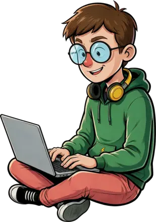 La mascotte RSSicon20 au travail